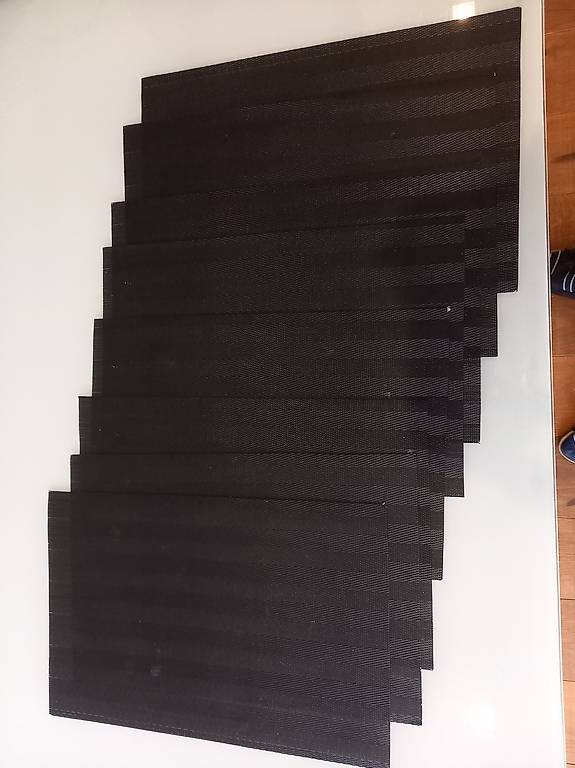 Tischset schwarz 8Stk.