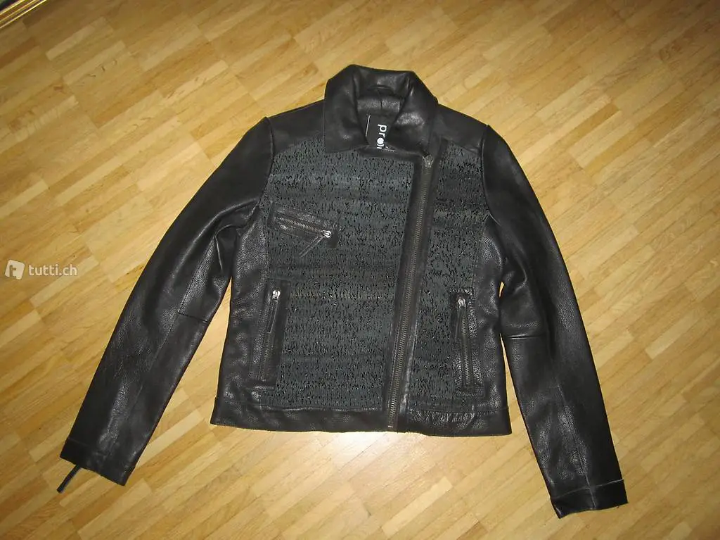 damen lederjacke grösse 36 / s