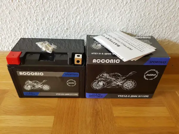 Motorradbatterie Starterbatterie, neu, AGMl, YTZ12-S