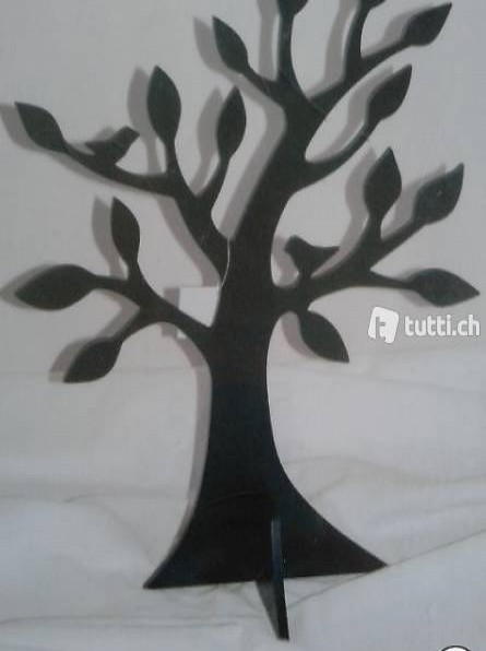 Schmuckhalterbaum schwarz (Handarbeit)
