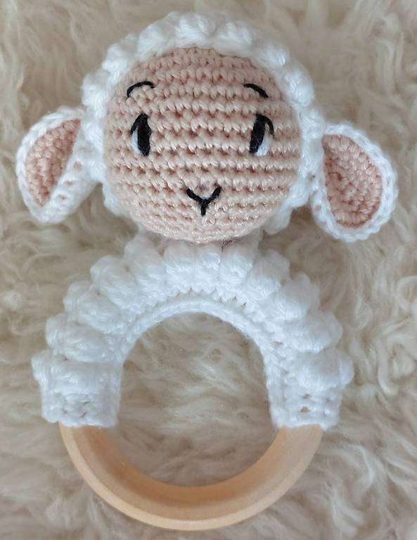 Greifling Schaf mit Rassel