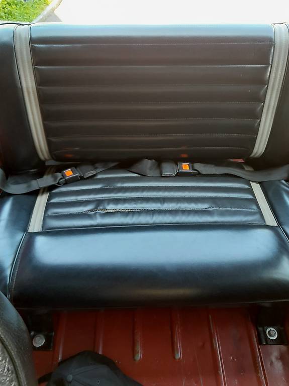 jeep cj 7 rücksitzbank original