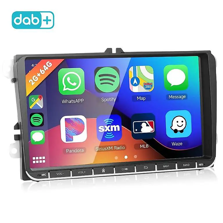 Vw Autoradio Carplay Seat Skoda DAB+ Polo Golf T6 Tiguan