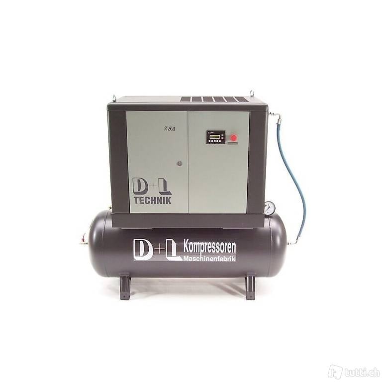  Schraubenkompressor 7,5kW 900L 10 BAR MIT Kessel 270L
