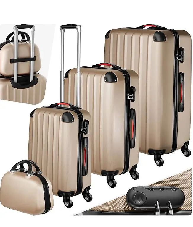 Hartschalenkoffer-Set Pucci champagner