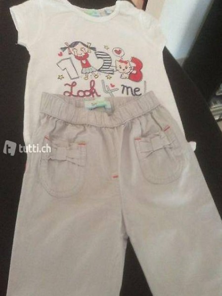 Pantalon e t-shirt, 80 cm