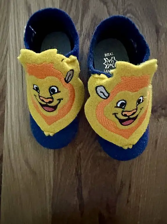 Kinderfinken Filz mit Ledersohle König der Löwen Gr.24/25