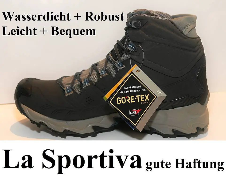 41 NEU 220.-La Sportiva Gore-Tex Wanderschuhe Komfort leicht