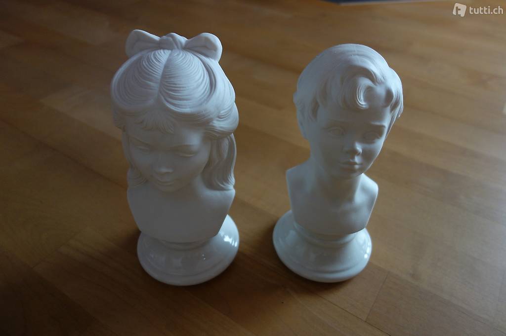 Büste weiss sago Porzellan