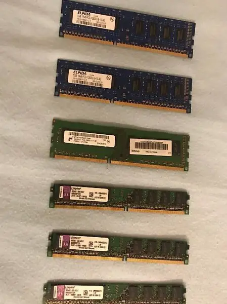 Ram Arbeitsspeicher DDR2 / DDR3 6x