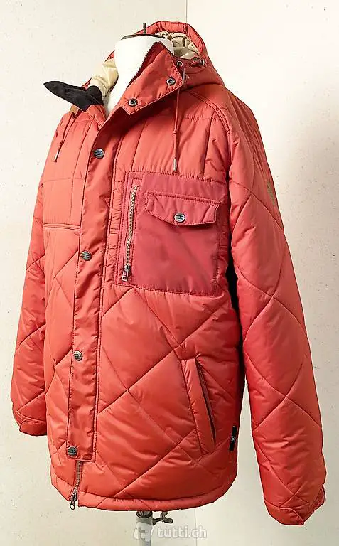Snowboard Jacke, Skijacke L1, rot orange