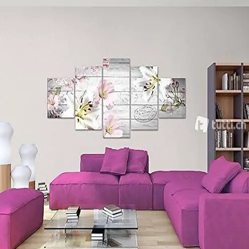  Leinwandbild Bild Floral Vintage NEU