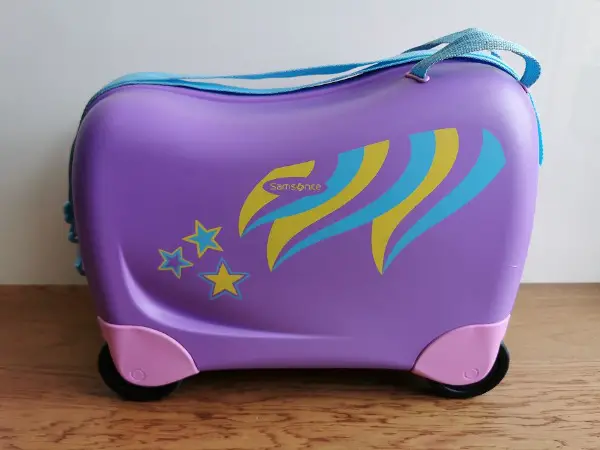 Violetter Kinderkoffer Samsonite Einhorn