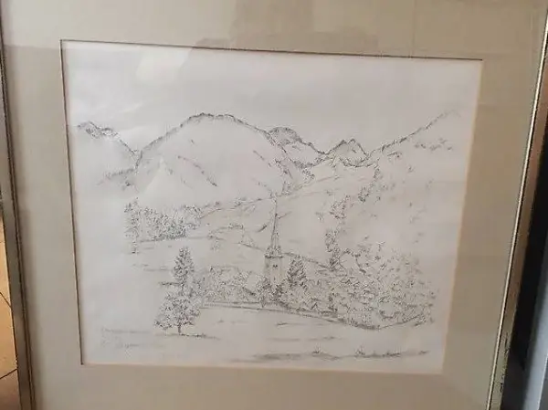 Bild Bleistiftzeichnung v.Langenbruck