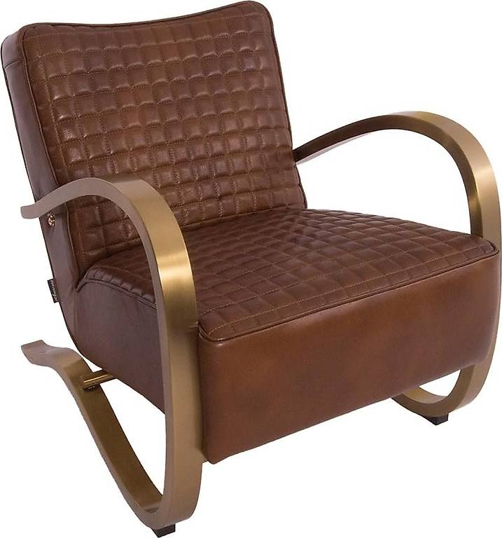 Vintage Line Design-Clubsessel Giacomet Whiskey Brown Edelst