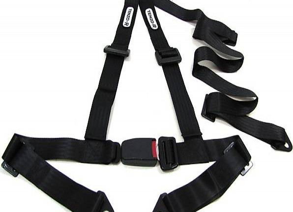  Hosenträger Gurt 3 Punkt schwarz Tenzo-R mit E Zeichen