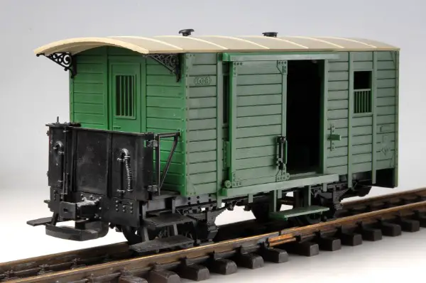 LGB Güterwagen grün gebraucht Nr .2