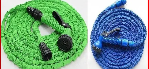  15m 23m oder 30m Flexibler Gartenschlauch grün / blau + Düse