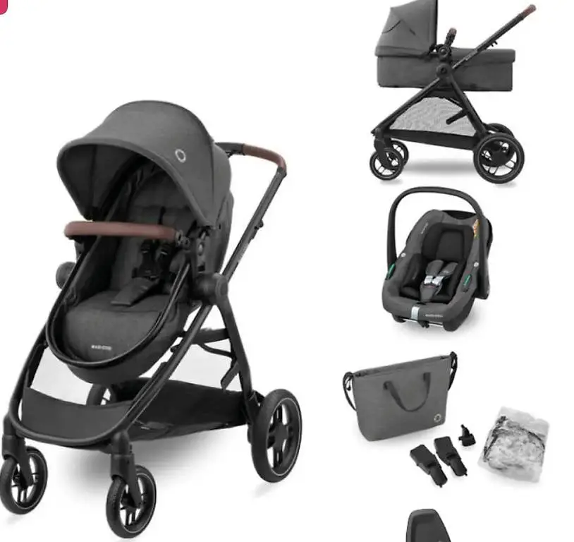 Maxi-Cosi Kombikinderwagen Dark Grey inkl. Basisstation