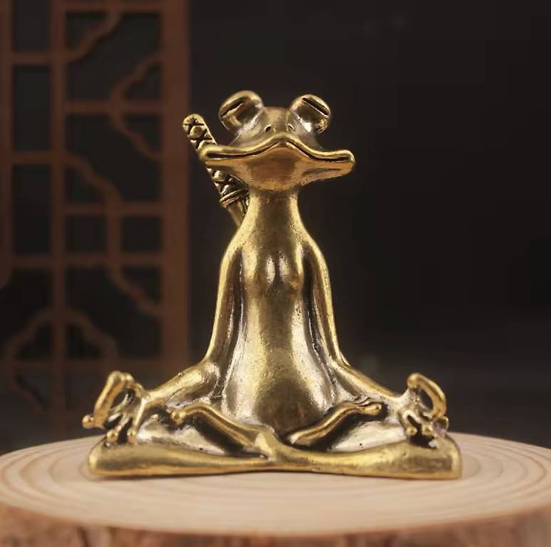 Meditation buddhistische Frosch Statue