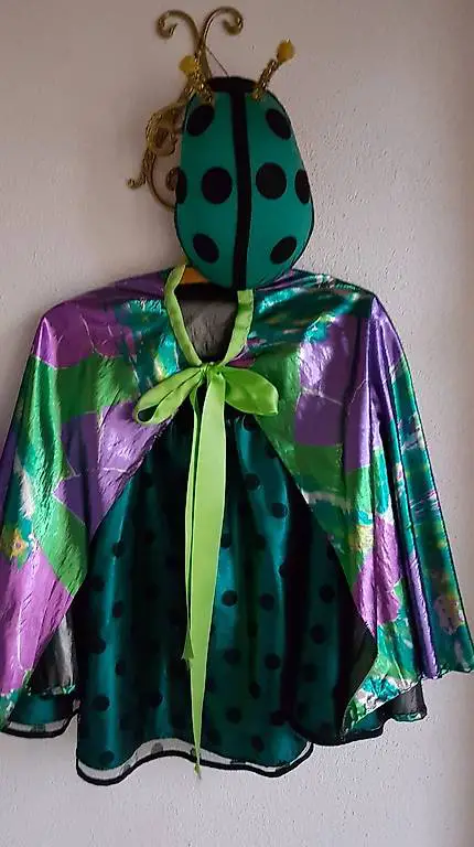 Fasnachtskleid Grüner Käfer gr 128/140