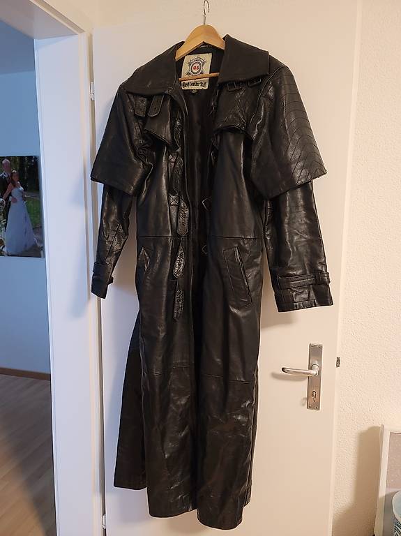 Leder Mantel Grösse M