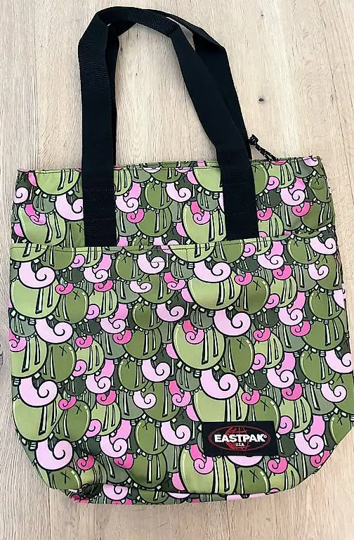 Sac à main Eastpak vert et rose