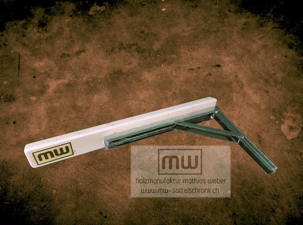 Sattelhalter "Klappbar" aus Holz