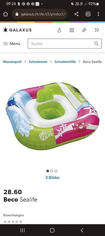 Beco Babyschwimmring Sealife