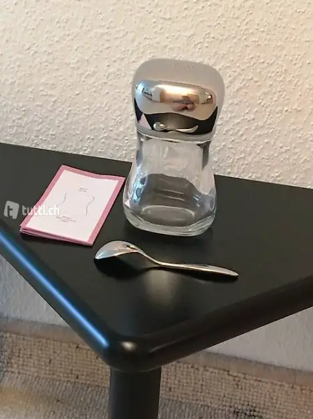 Original Alessi Käsedose und Alessi Löffel