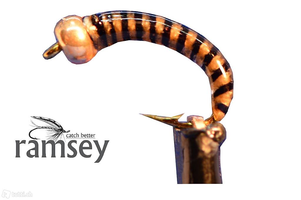  Hegene, Gambe, Nymphen, orig. ramsey. Felchen und Egli, GP43