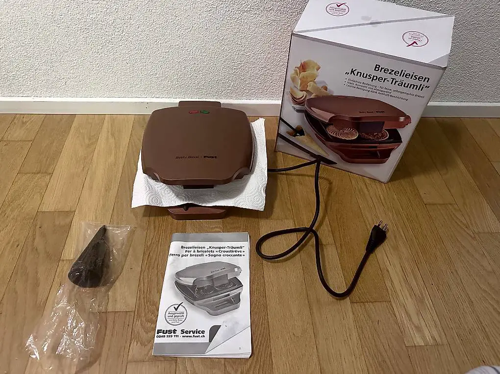 Brezeleisen Betty Bossi Knusperträumli neuwertig