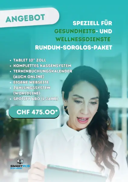 Kassensystem + Webseite für Wellness & Gesundheit