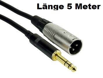5 Meter Jack Studio Kabel Neu Rockcable the best of Sound