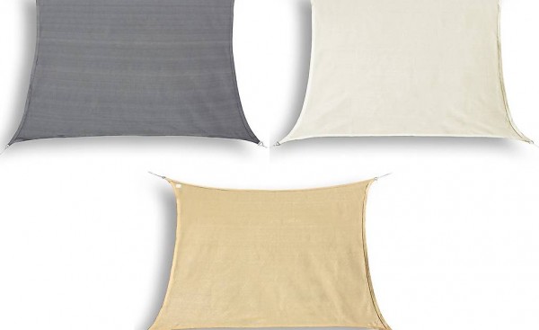  Sonnensegel Rechteck 3x7m, 3 Farben