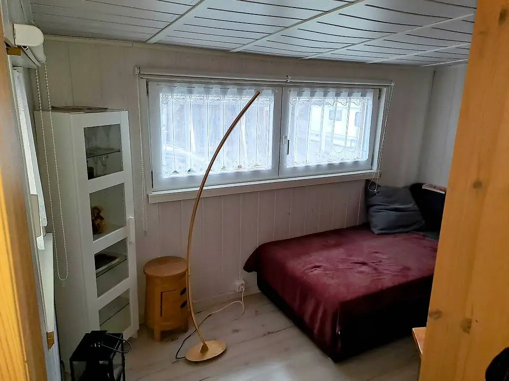 Wohnwagen (Fendt) mit Chalet-Vorbau