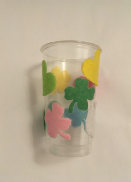 Deko Becher mit Filz