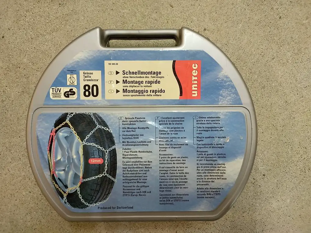 Chaînes à neige neuves Unitec Neue Schneeketten