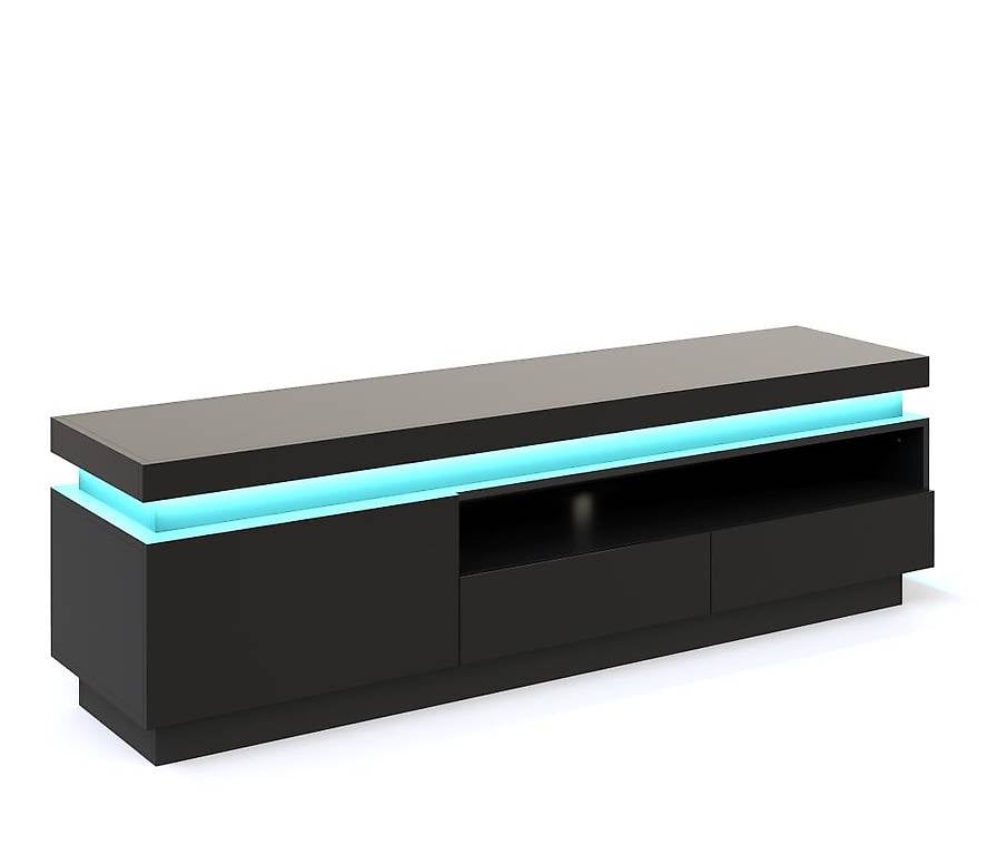 TV Möbel LED CELIO schwarz
