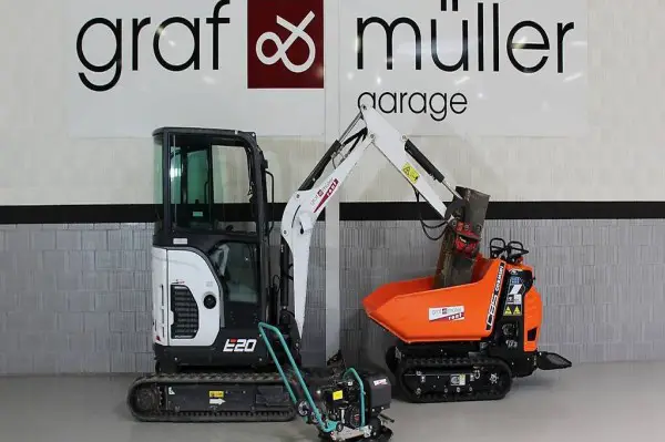  Bagger, Dumper und Vibroplatte Mietpaket