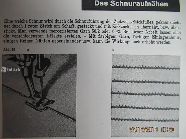  Nähfuss zur Bernina Nähmaschine