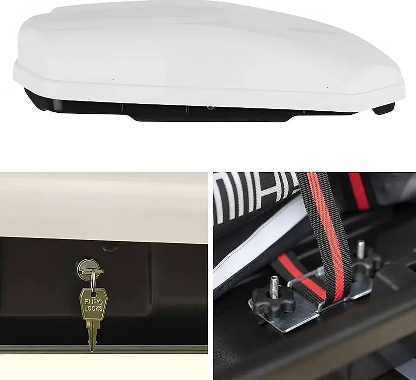 Dachbox VDP Satellite 330 + Relingträger CRV120A kompatibel