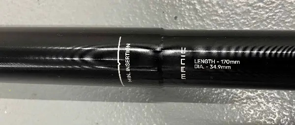 X-Fusion Dropper Post Manic 170mm 34.9mm