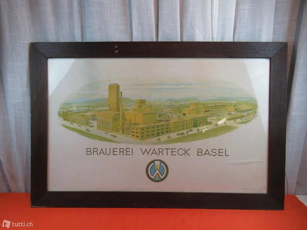  Werbebild Warteck Brauerei Basel um 1930