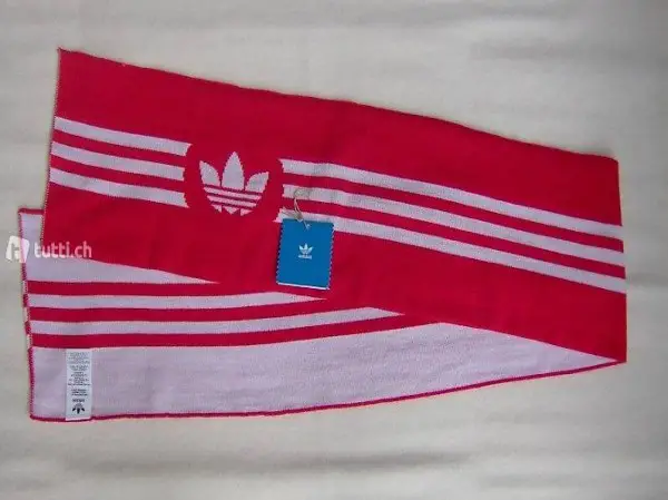 adidas Originals Halstuch - Schal in rot und weiss