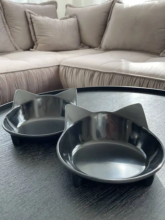 Futternapf / Trinkschale / Katze / Katzennapf / schwarz