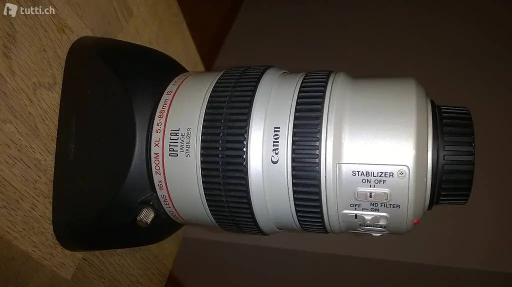 Canon XL Camera Video Lens 16x Zoom XL 5.5-88mm IS 1:1.6-2.6