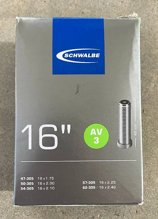 Schwalbe Fahrradschlauch Nr.3 16"