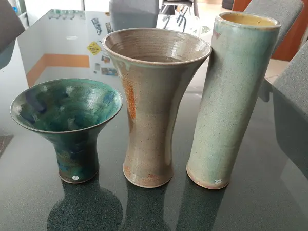 3 schöne neue Keramikvasen