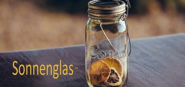 Sonnenglas Solar Glas Laterne GESCHENK